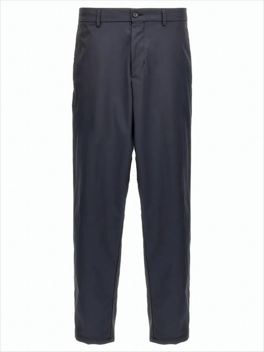 Hugo Boss Tailored Blue Straight Pants With Button Closure