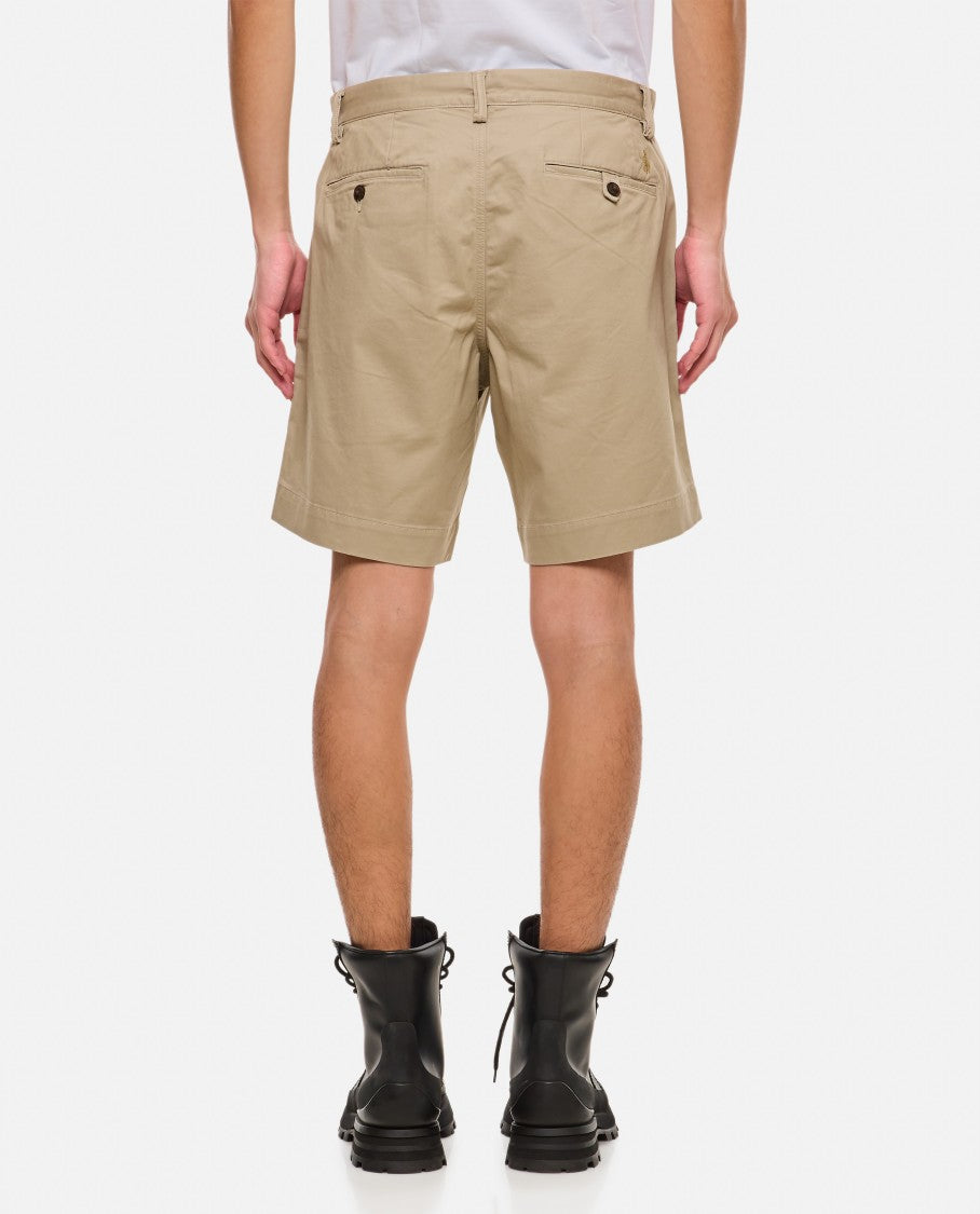 Polo Ralph Lauren Flat Front Cotton Shorts With Tailored Design