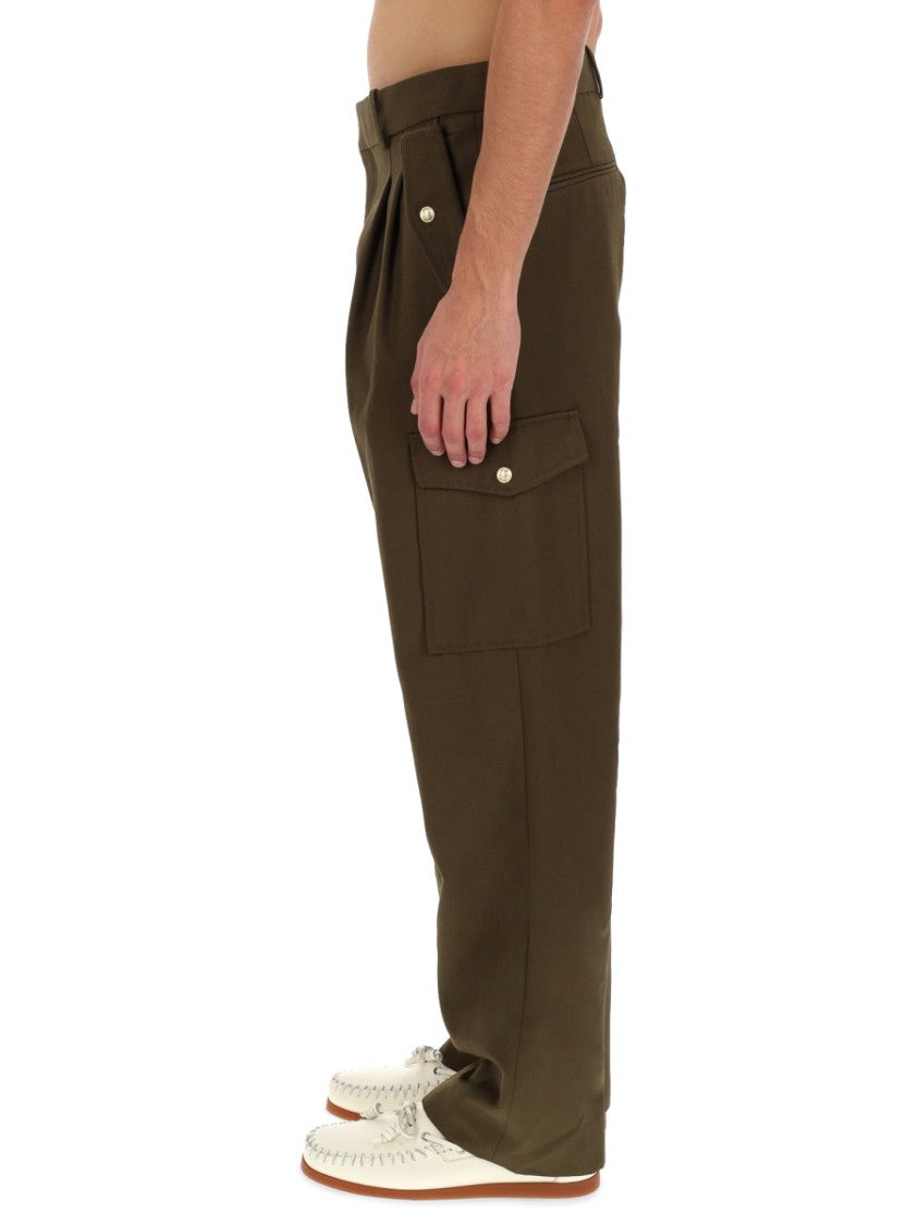Drôle De Monsieur Straight-Leg Flap Pocket Cargo Pants