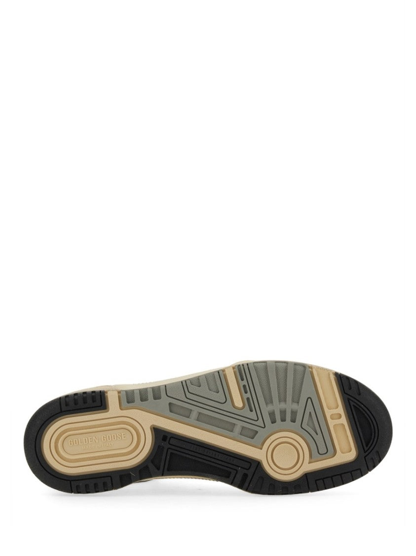 Golden Goose Leather And Textile Sneakers With Star Detail