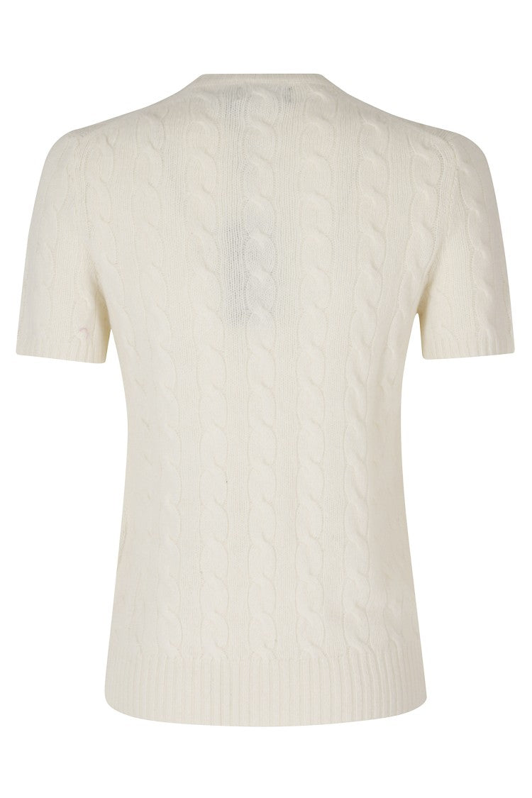 Polo Ralph Lauren Textured Knit Sweater With Crew Neck And Patch Pocket