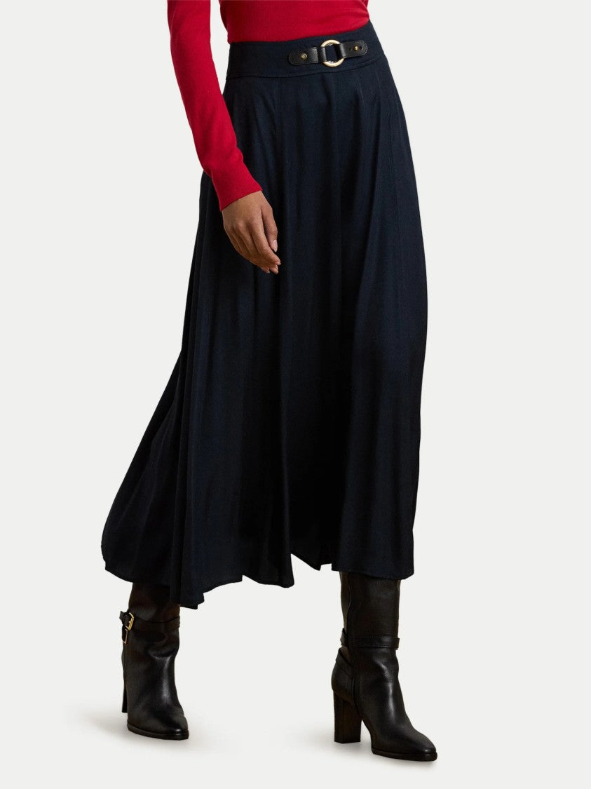 Lauren Ralph Lauren Flared Midi Skirt With High Waistband