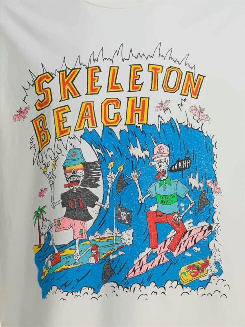 Gallery Dept. Relaxed-Fit Graphic T-Shirt With Surfing Skeletons