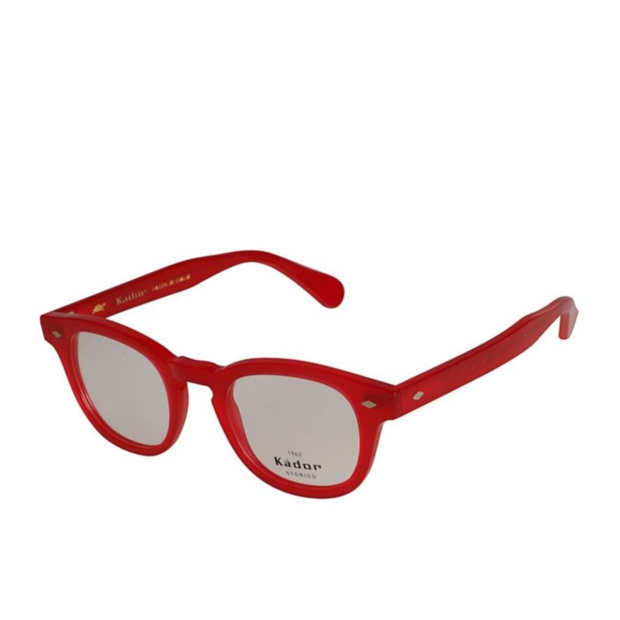 Kador Jolly Cal 49 Rounded Square Red Acetate Eyeglasses