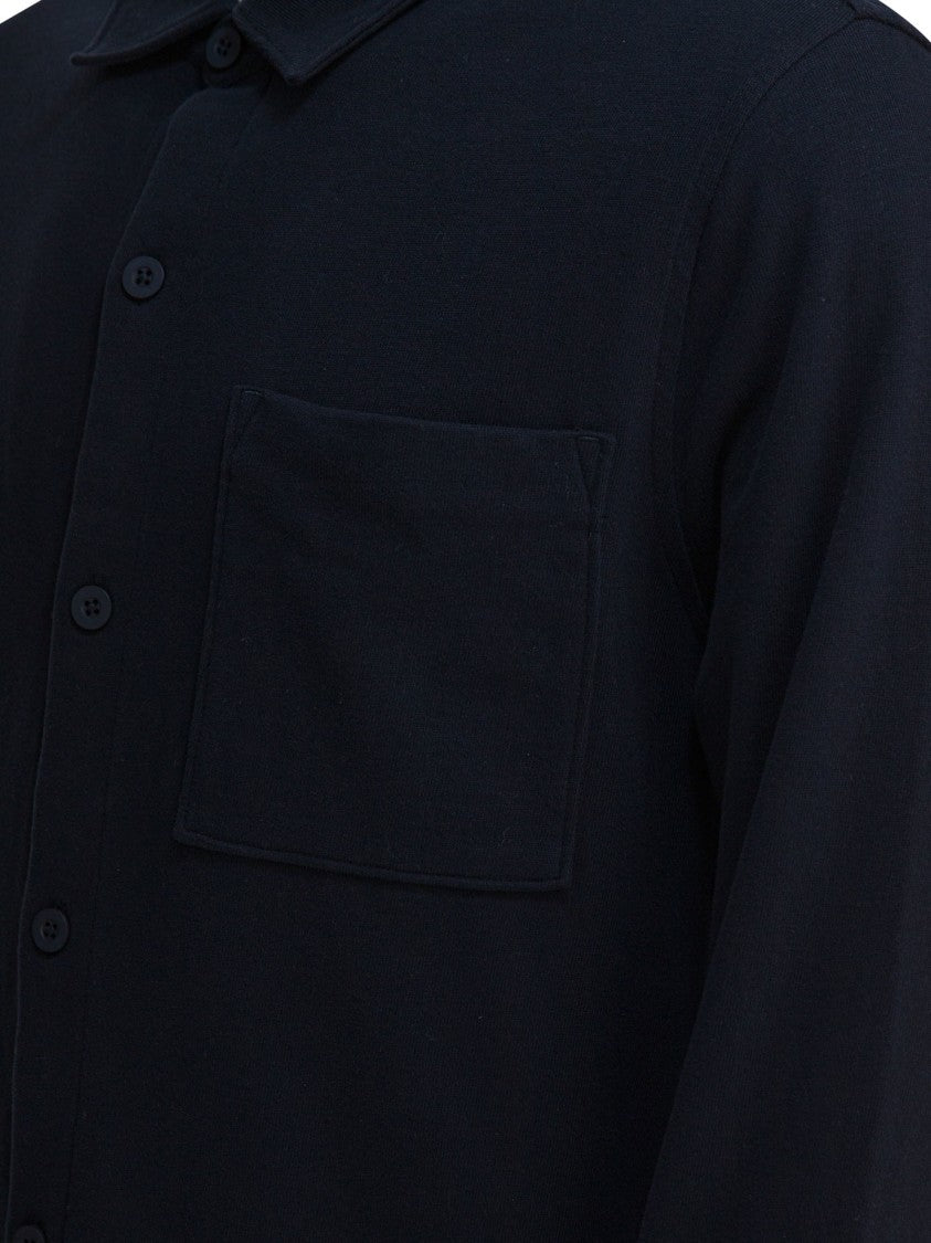 Vince Cotton Shirt Jacket With Button-Down Front