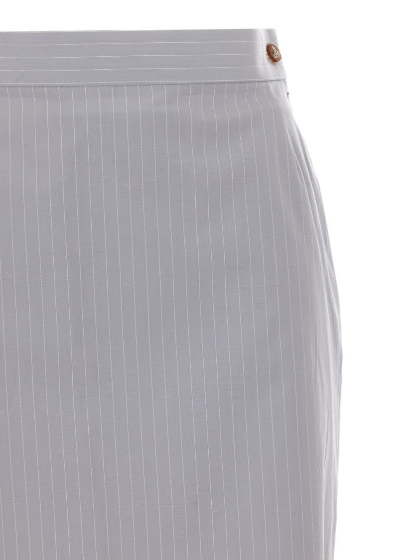 Vivienne Westwood Grey High Waist A-Line Tailored Skirt
