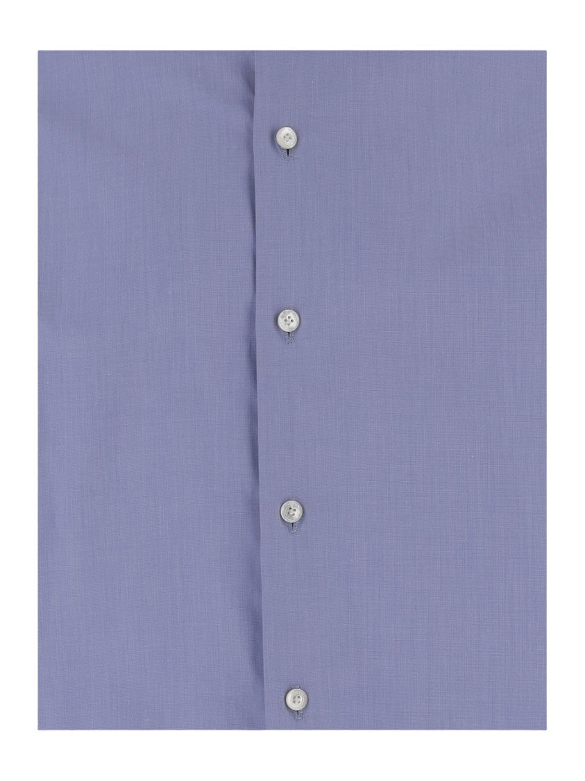 Finamore Classic Collar Cotton Shirt