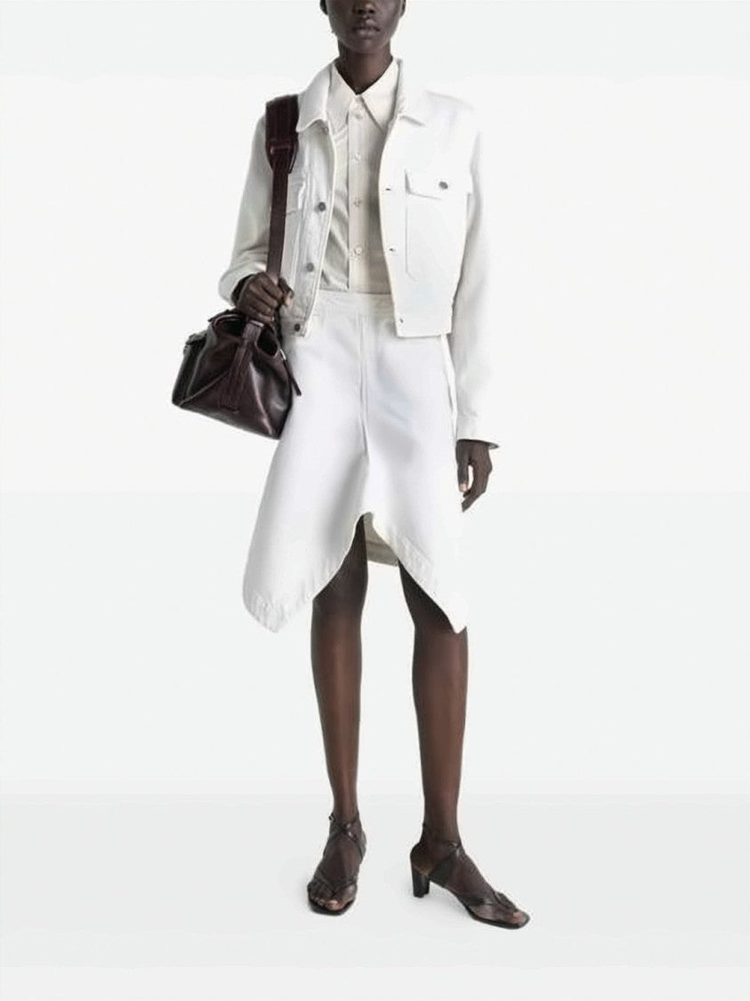Lemaire Cropped Boxy Jacket With Classic Collar