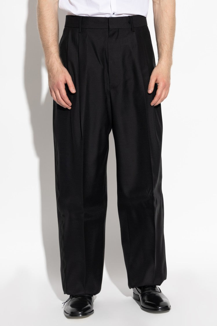 Dsquared2 Straight-Leg Trousers With Satin Side Stripes