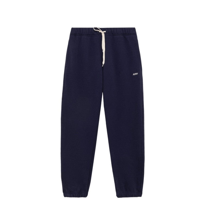 Autry Relaxed Fit Blue Trousers With Elastic Waistband