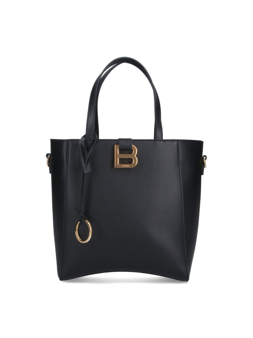 Balenciaga Small 'Hourglass' Tote Bag – Black