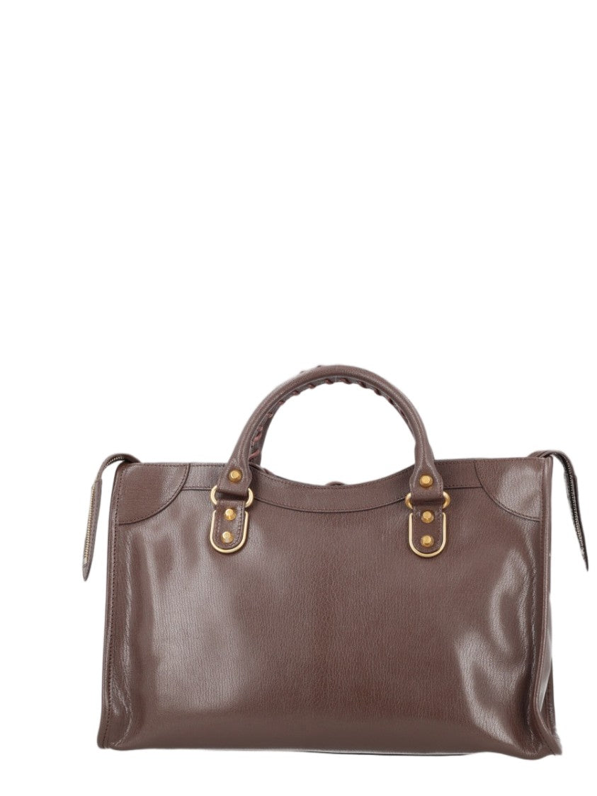 Balenciaga Le City Uptown Medium Leather Handbag