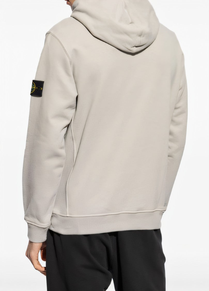 Stone Island Relaxed-Fit Cotton Hoodie With Signature Logo Patch