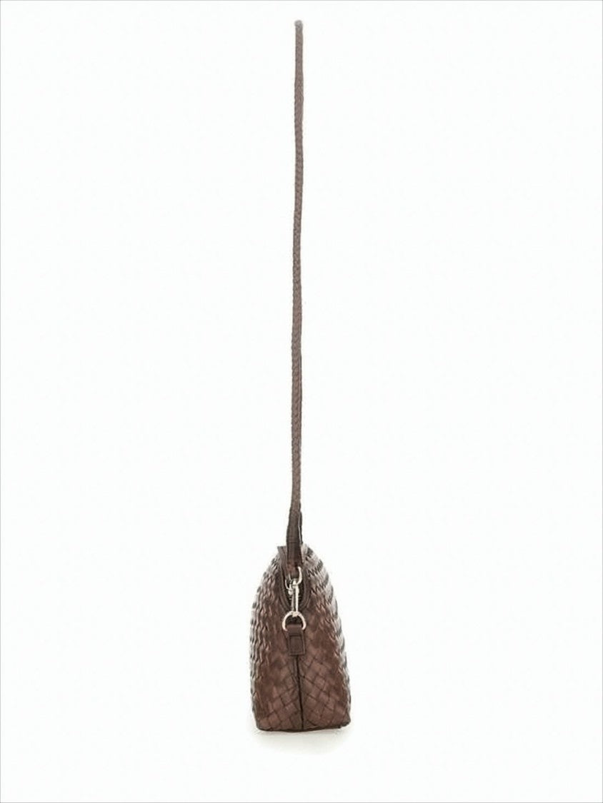 Dragon Diffusion Buffalo Leather Woven Crossbody Bag
