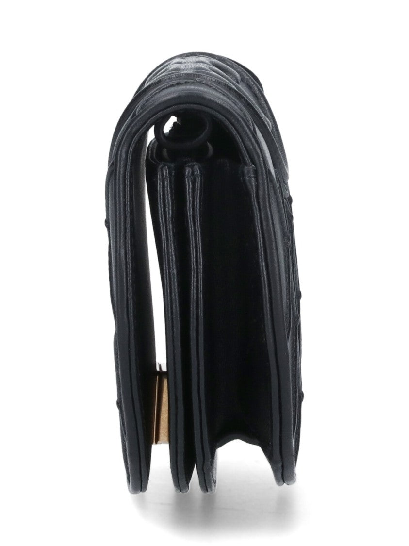 Tory Burch Fleming' Wallet With Chain – Black