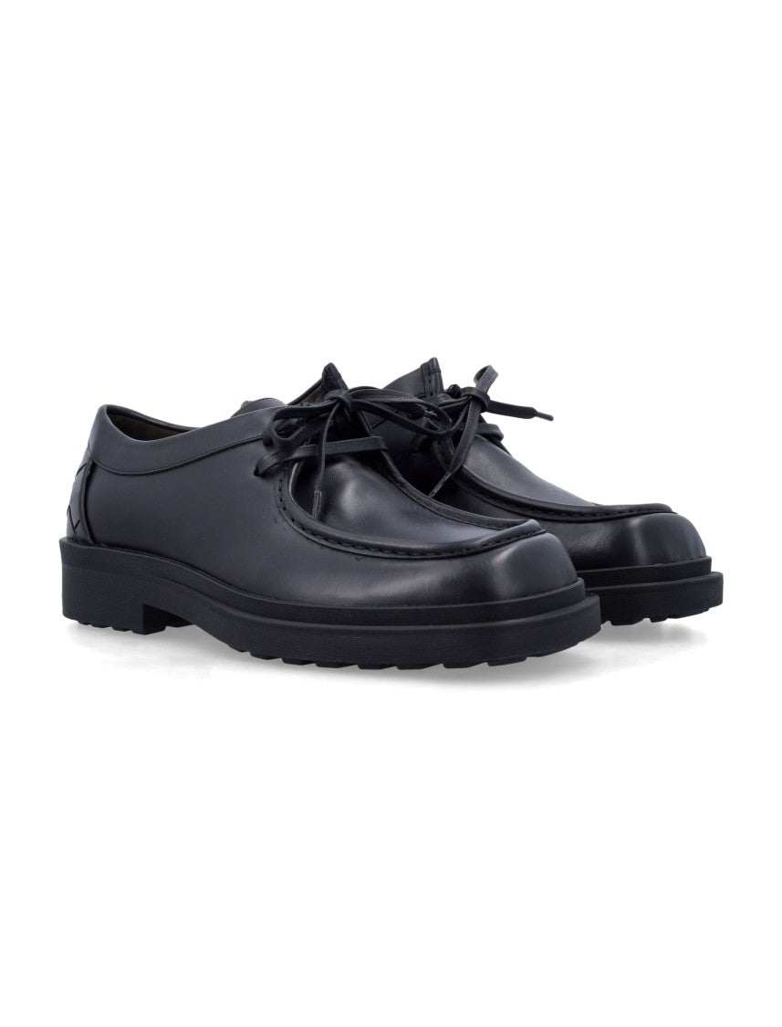Bottega Veneta Ben Lace-Up Calfskin Shoes