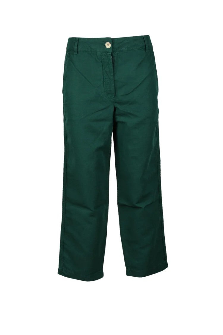 Tommy Hilfiger Breathable Cotton-Linen Trousers With Regular Fit And Crisp Details