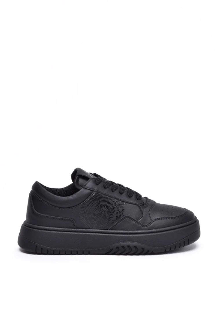 Antony Morato Black Polyurethane Rubber Men's Lace-Up Sneakers