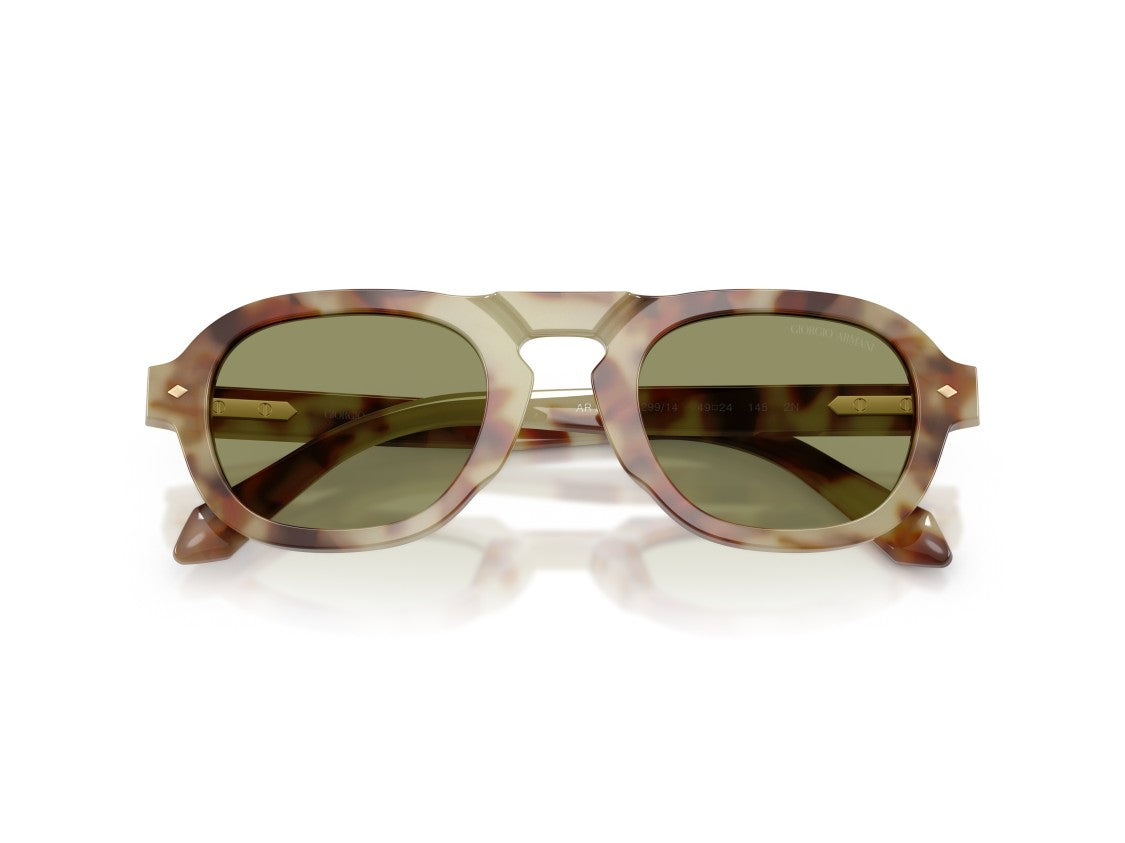 Giorgio Armani Tortoiseshell 0Ar8244 Acetate Geometric Sunglasses