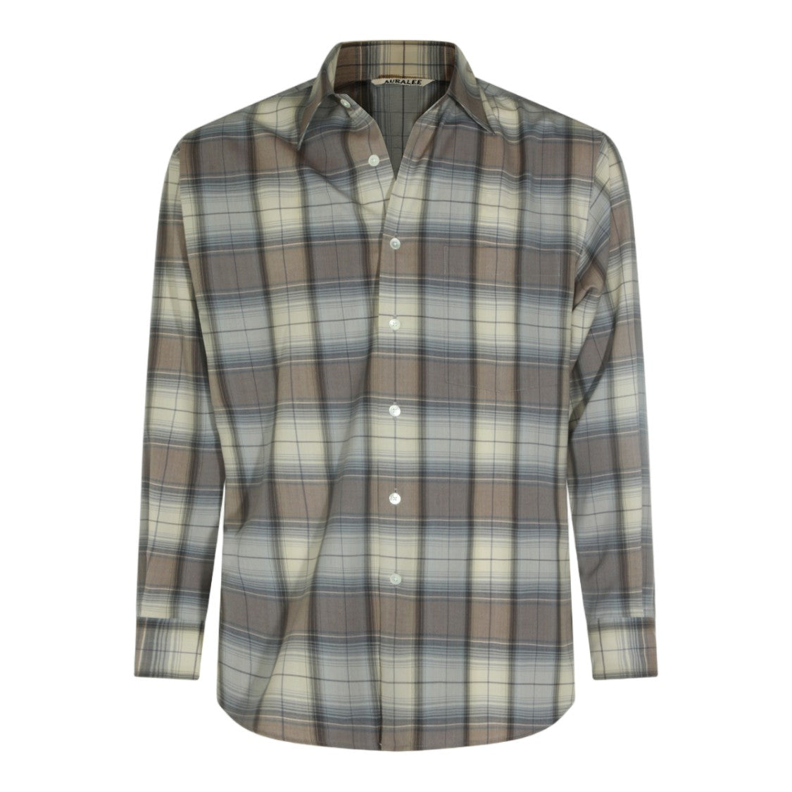 Auralee Plaid Button-Down Shirt With Relaxed Fit