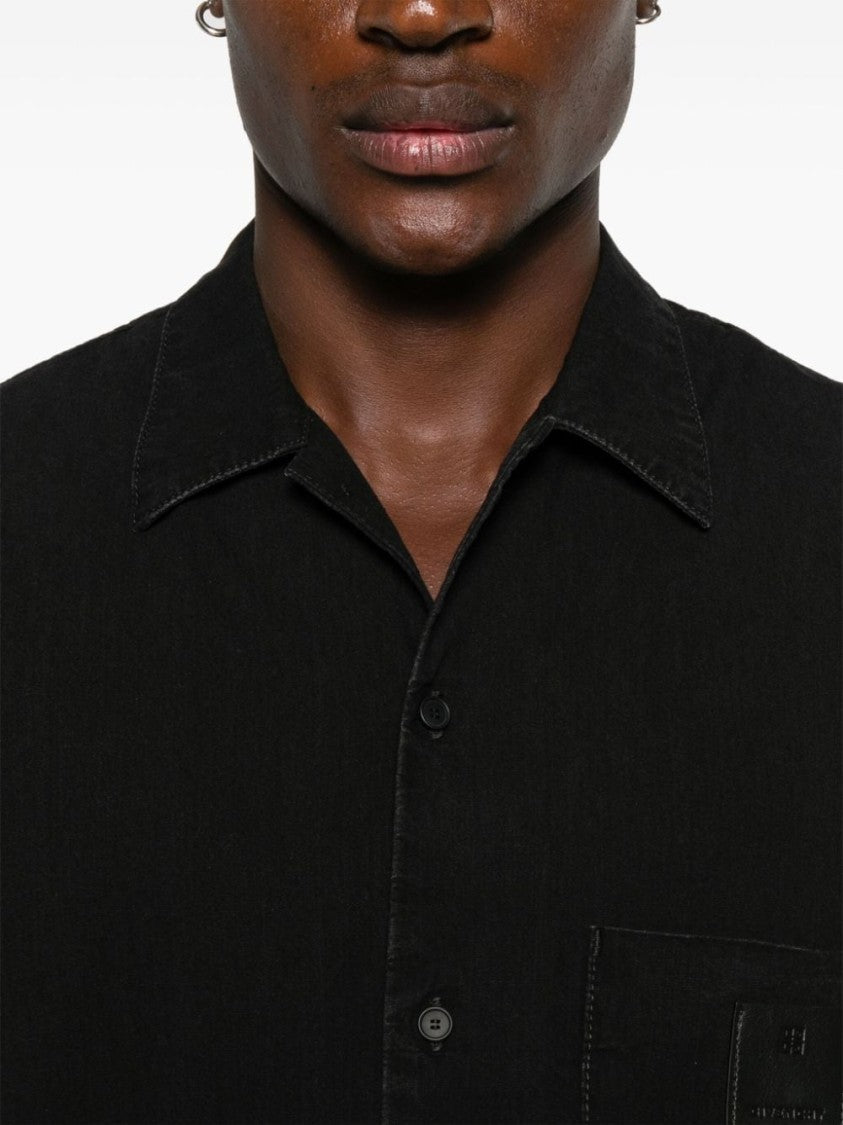 Givenchy Cotton Shirt With Logo Patch