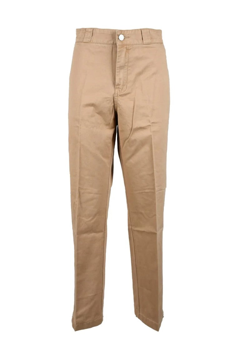 Replay Straight-Leg Trousers With Mid-Rise Waist And Authentic Texture
