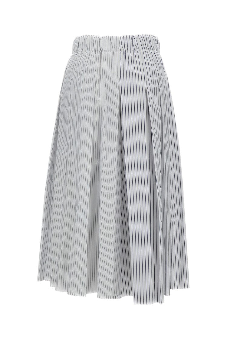 Jejia Wide-Leg Striped Culottes With Elasticated Waistband