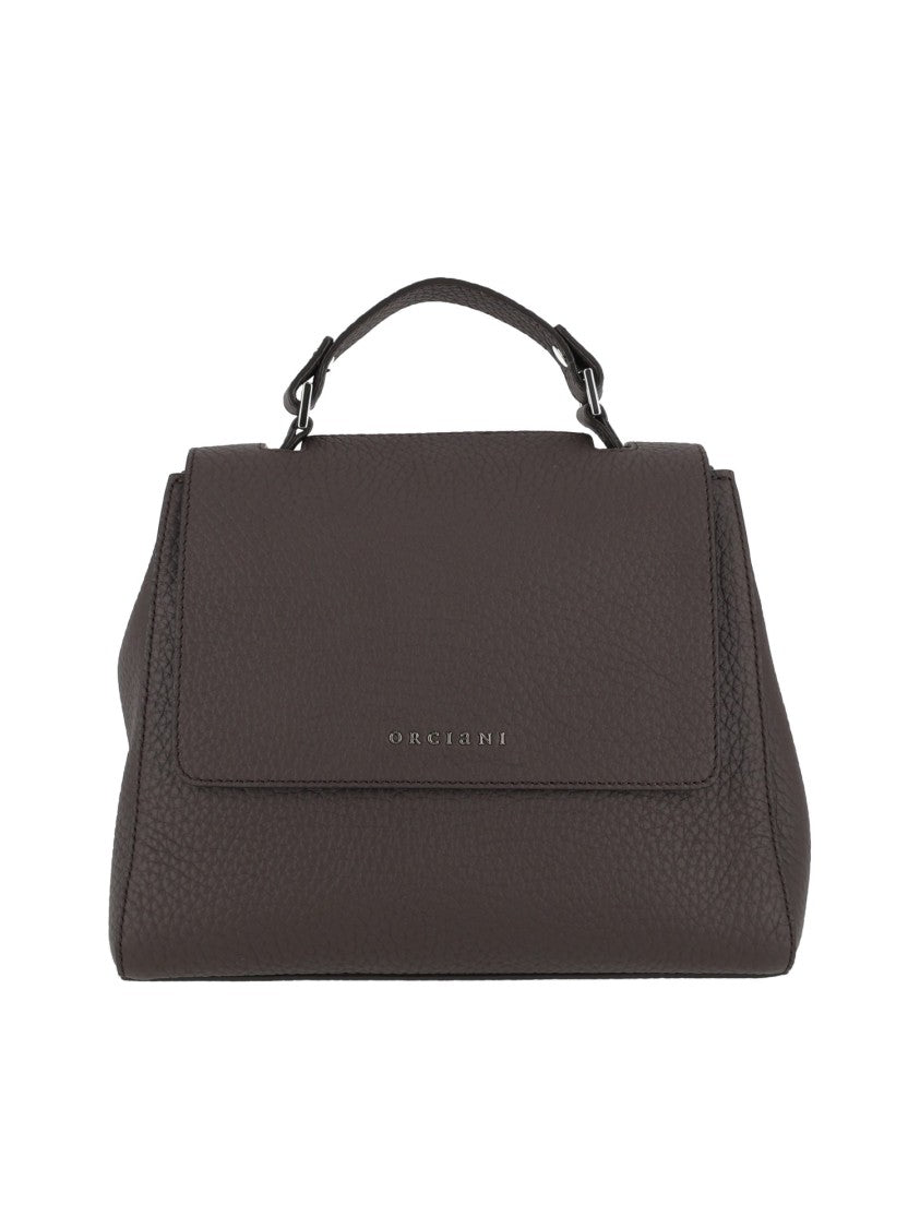 Claudio Orciani Brown Sveva Soft Small Calf Leather Handbag