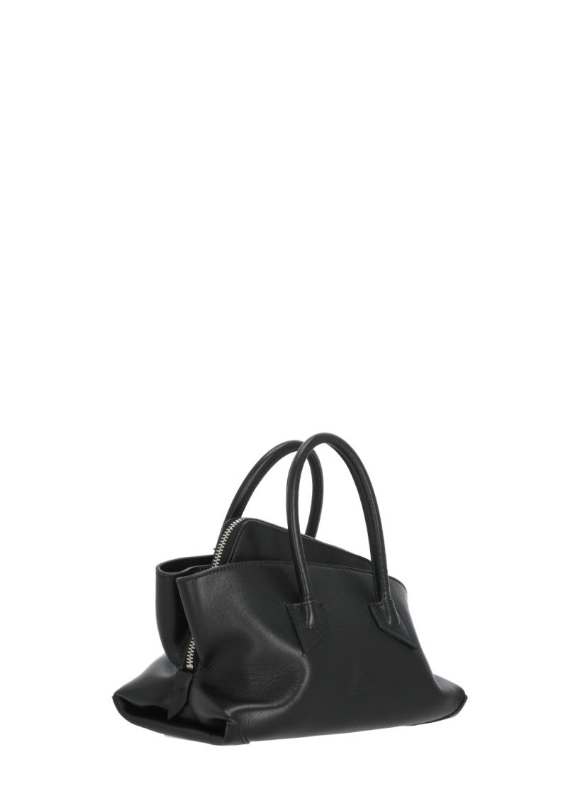 The Attico La Passeggiata Mini Bag With Structured Silhouette And Embossed Logo