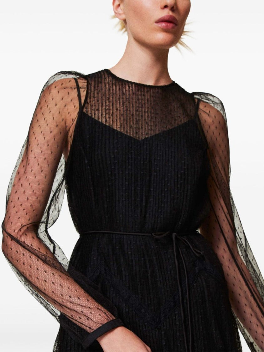 Twin-Set Maxi Dress With Layered Design