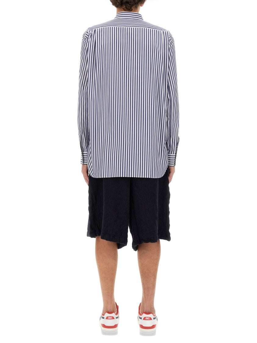 Comme Des Garçons Asymmetrical Striped Shirt