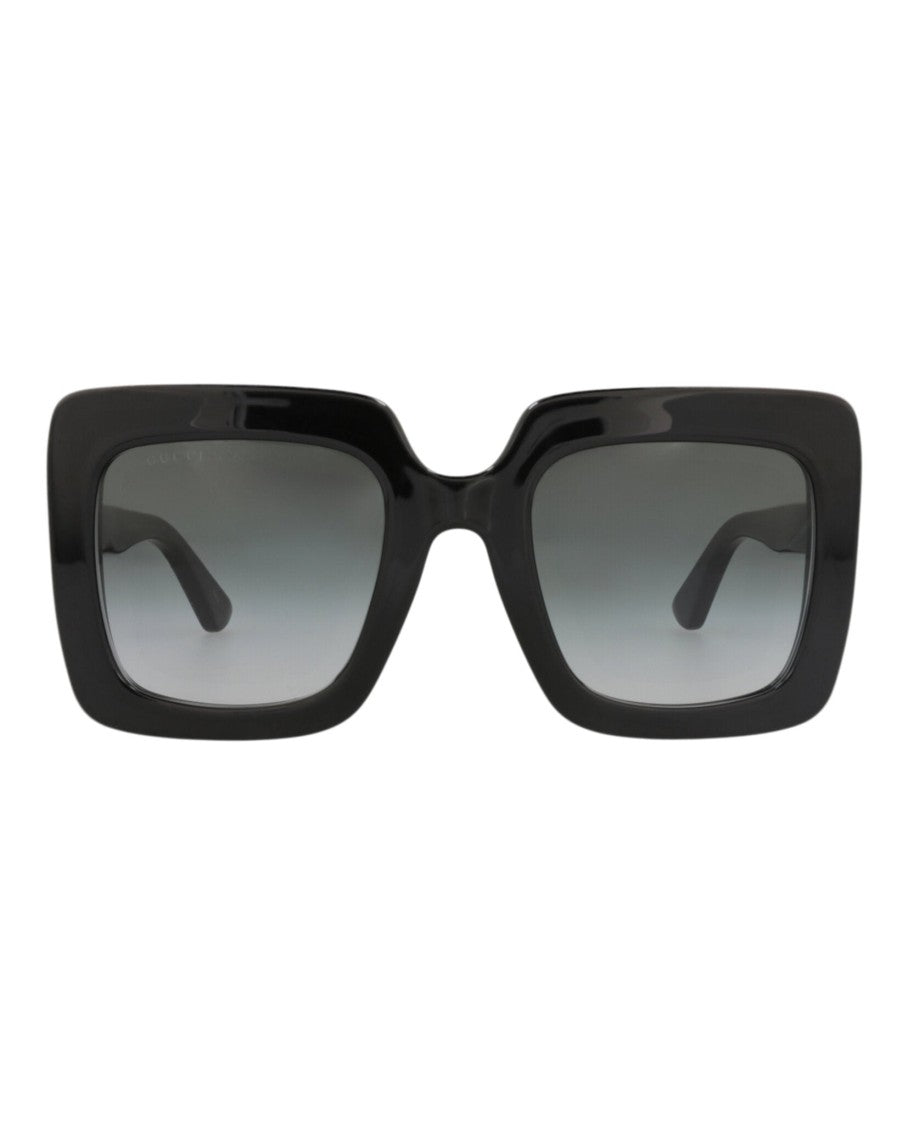 Gucci Square-Frame Acetate Sunglasses With Gradient Lenses And Gold Detail