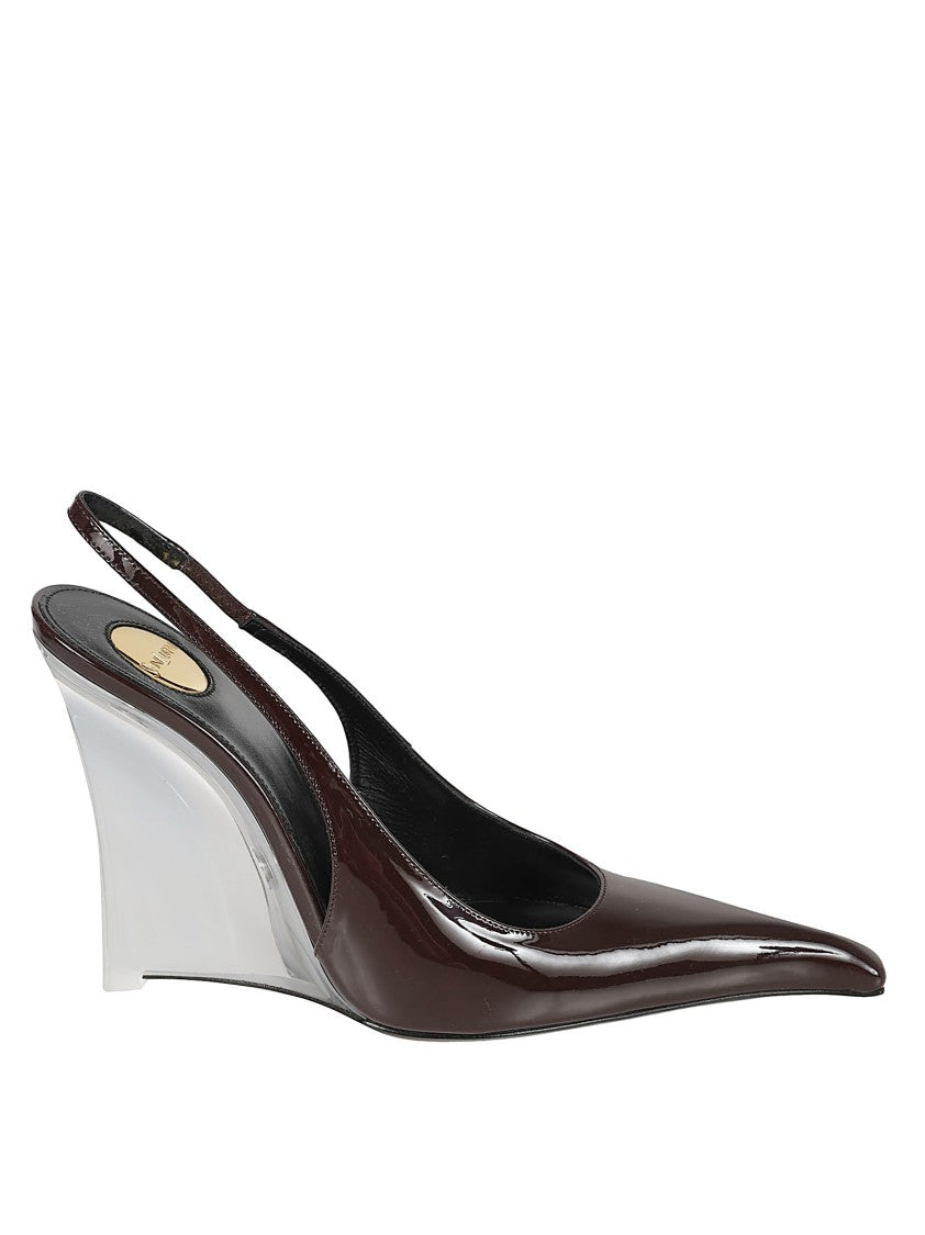 Saint Laurent Brown Calf Leather Shoes