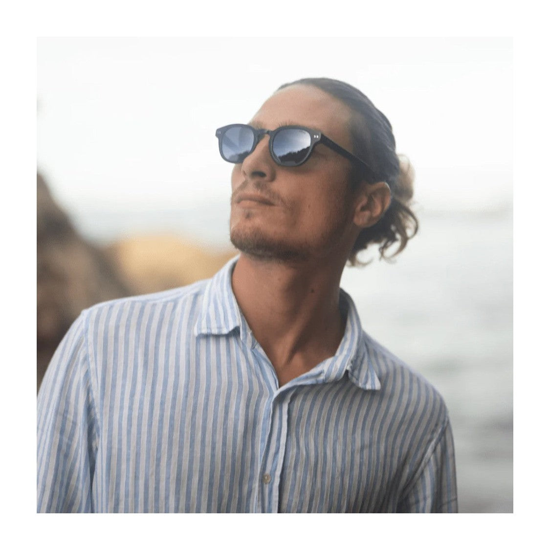 Revo Beige Re1255 Sterling Acetate Phantos Sunglasses