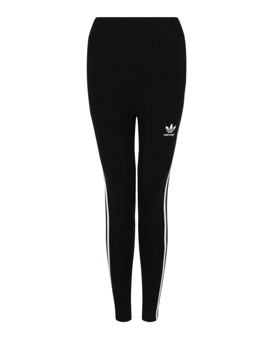 Balenciaga High-Rise Fitted Leggings With Tapered Leg Silhouette