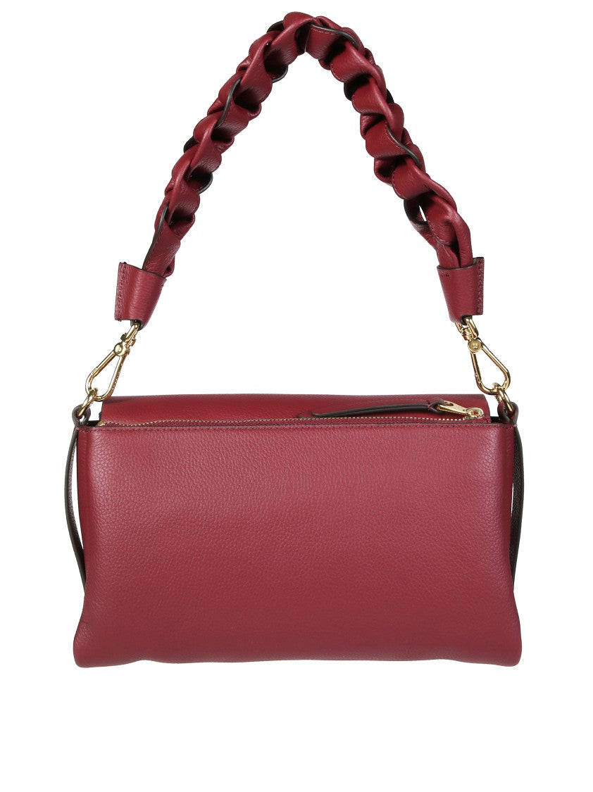 Coccinelle Burgundy Double Leather Handbag