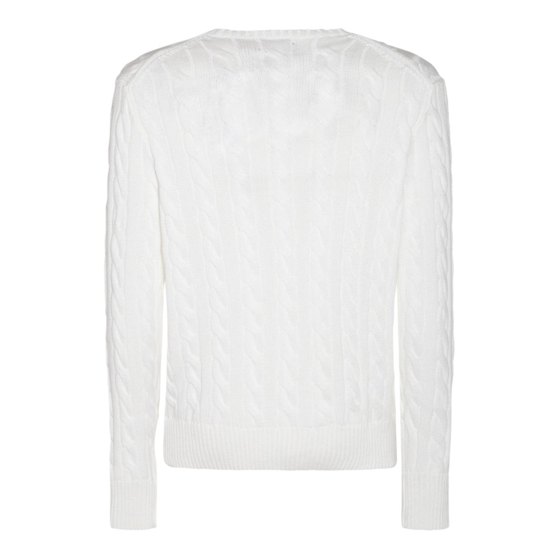 Polo Ralph Lauren Classic Cable-Knit Sweater With Textured Design And Logo