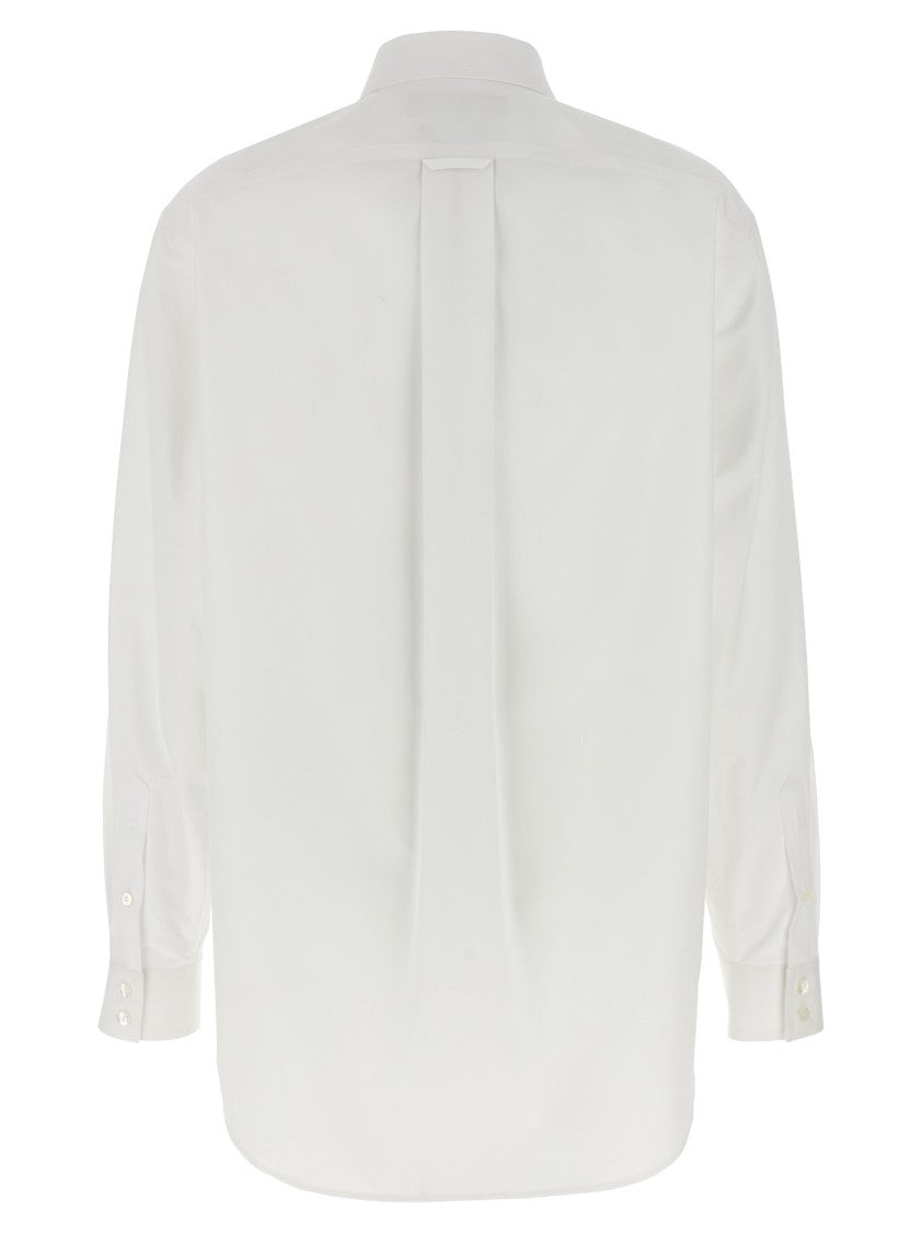 Gucci Cotton Poplin Shirt With Tone-On-Tone Logo Embroidery
