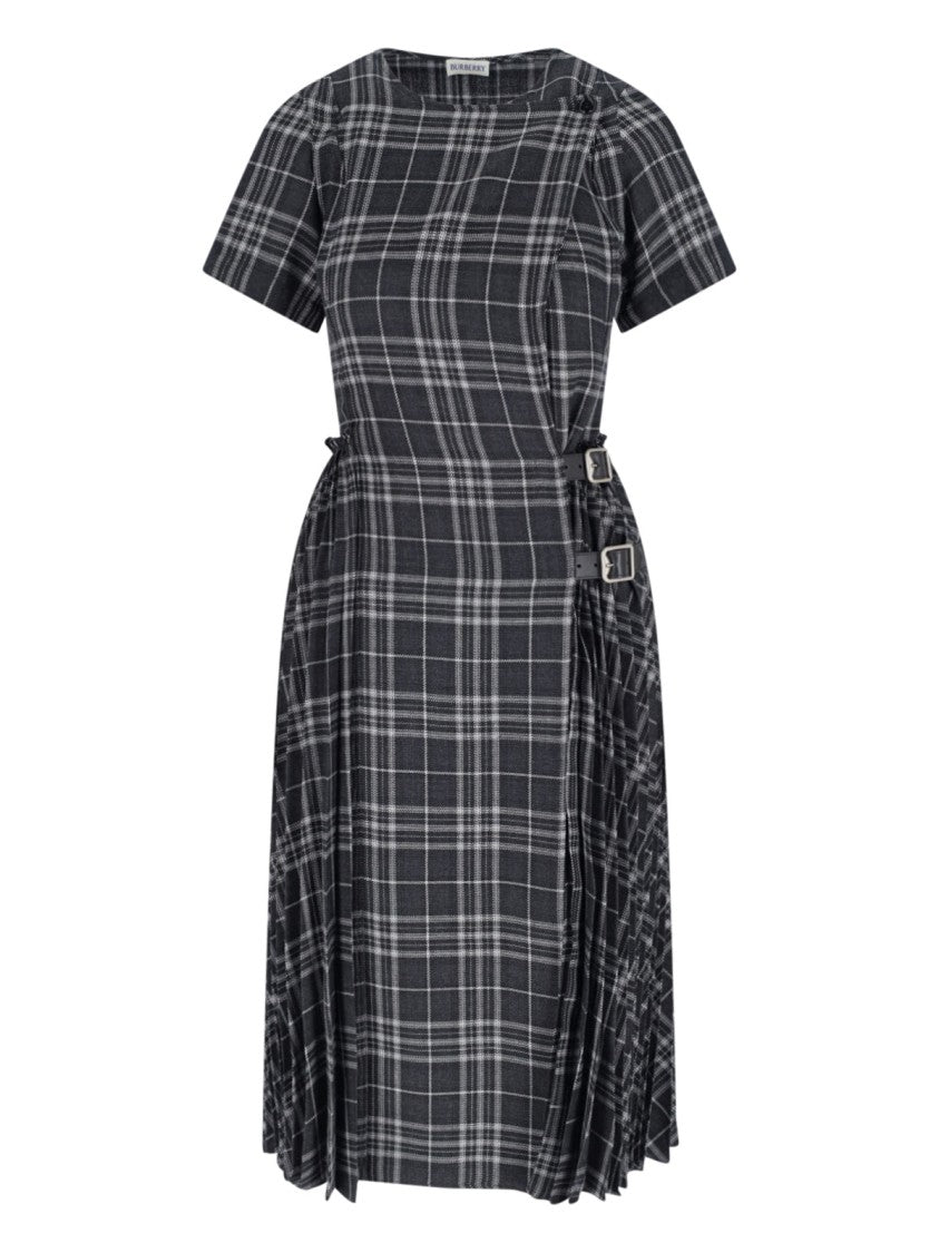 Burberry "Meryl" Midi Dress – Grey