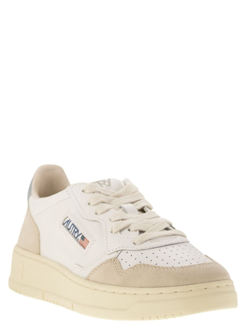 Autry Medalist Low - Leather And Suede Sneakers