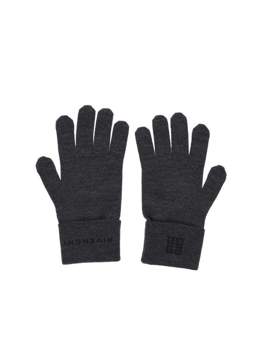 Givenchy 4G Embroidered Logo Gloves