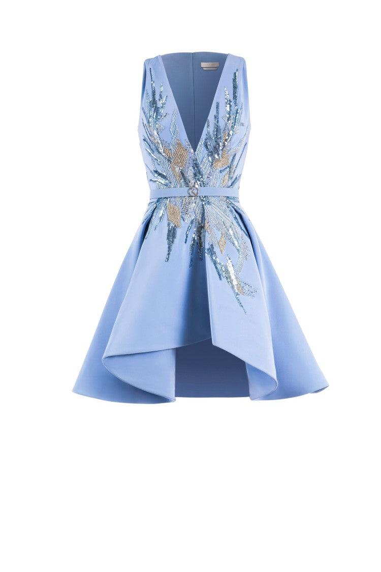 Saiid Kobeisy Short Embroidered Dress