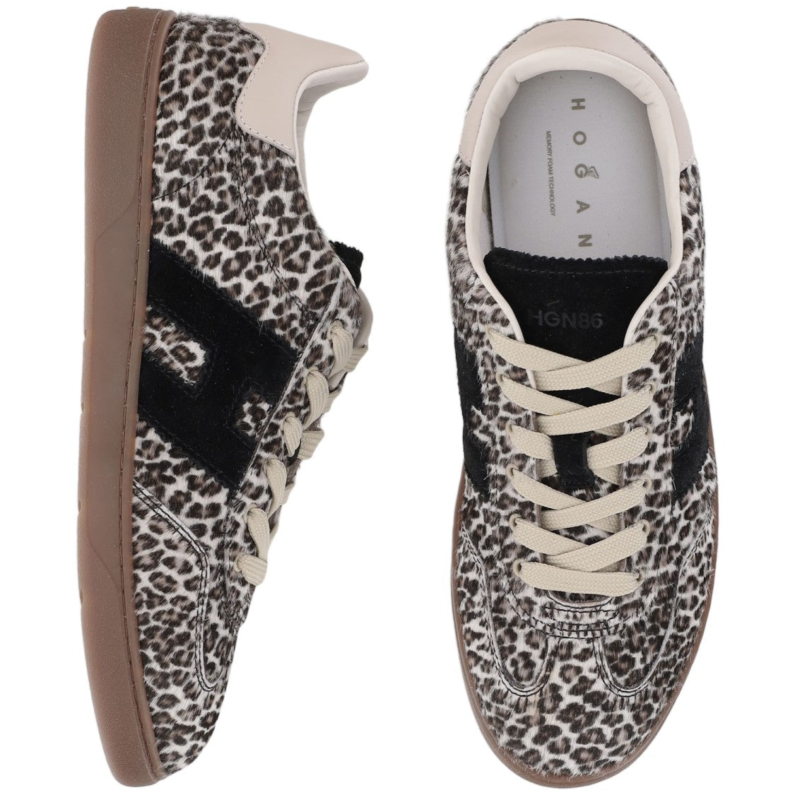 Hogan Ponyskin Animal Print Sneakers