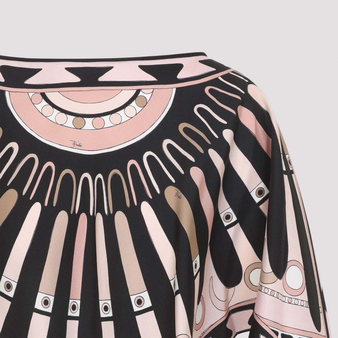 Pucci Geometric Pattern Silk Blouse With Loose Silhouette