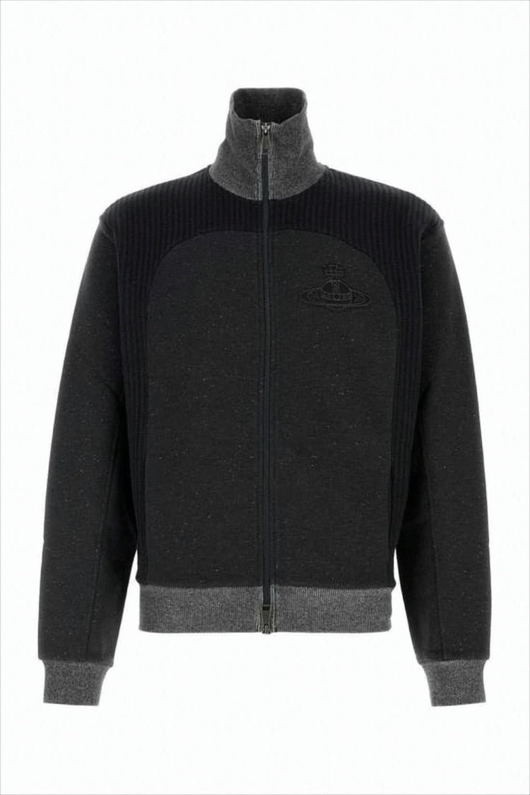 Vivienne Westwood Cropped Zip-Up Hoodie With High Collar