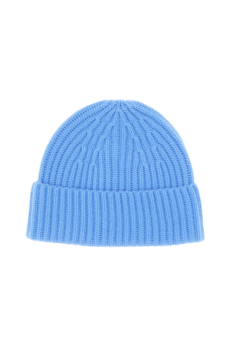 Lisa Yang Light Blue Martigny Ribbed Cashmere Hat