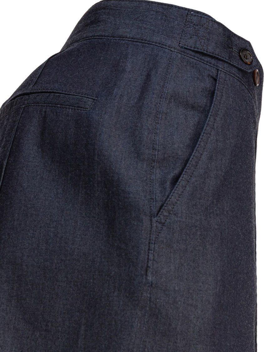 Alexander Mcqueen Tailored Bermuda Shorts In Soft Cotton-Lyocell Blend