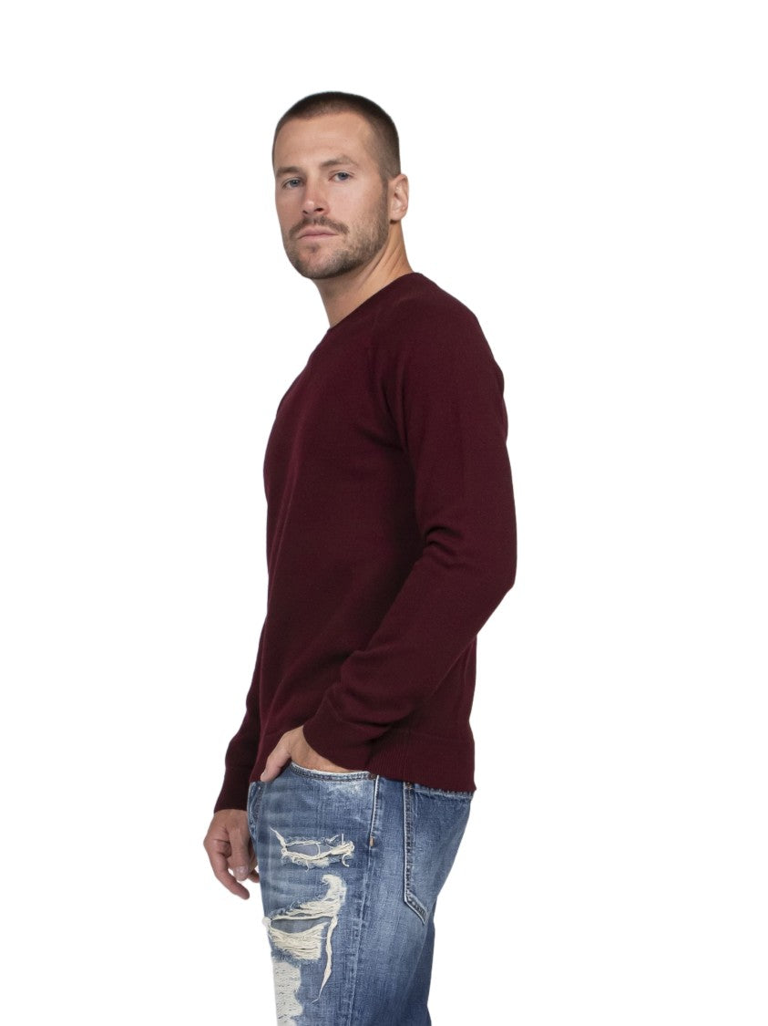 Dsquared2 Deep Burgundy Fitted Sweater