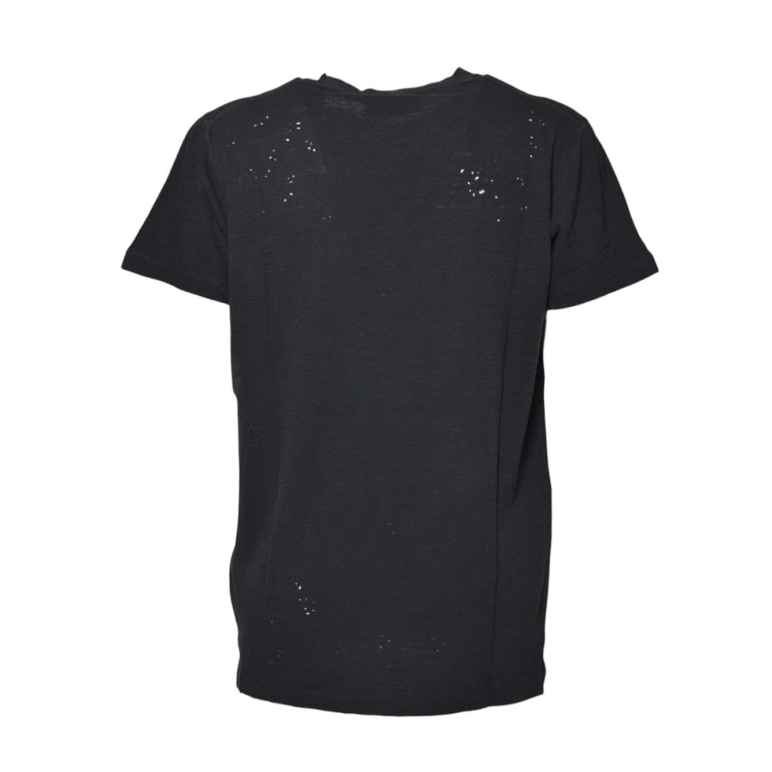 Dsquared2 Distressed Black Graphic T-Shirt With Textured Design