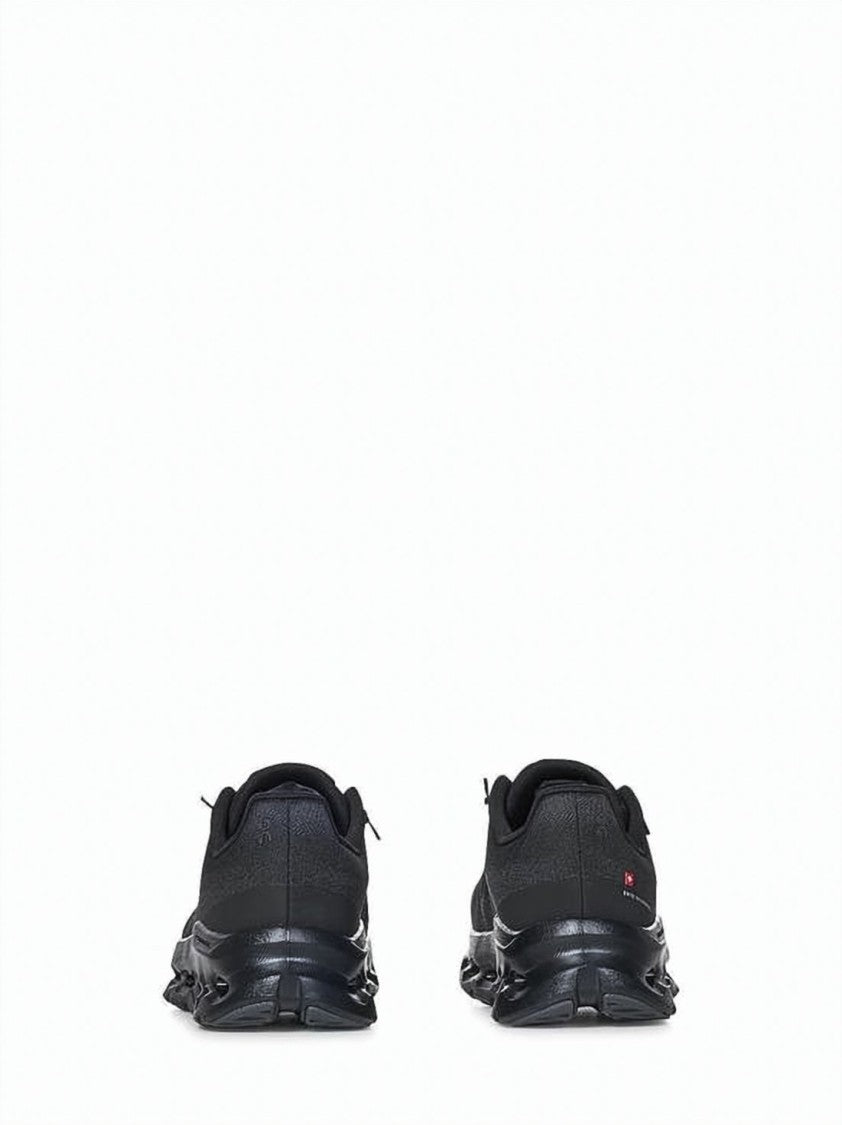 On Running Low-Profile Black Sneakers With Recycled Polyester Upper